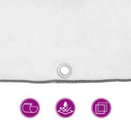 Clear Tarpaulin with Eyelets 2x3 m Polyethylene