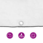 Clear Tarpaulin with Eyelets 2x5 m Polyethylene