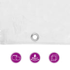 Clear Tarpaulin with Eyelets 4x4 m PVC