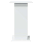 Bar Table with Storage White 60x60x102 cm Engineered Wood