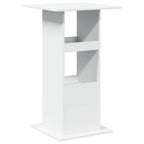 Bar Table with Storage White 60x60x102 cm Engineered Wood