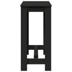 Bar Table Black 102x50x103.5 cm Engineered Wood