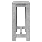 Bar Table Concrete Grey 102x50x103.5 cm Engineered Wood