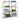 4-Layer Storage Shelves 2 pcs Silver Steel&Engineered Wood