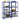 4-Layer Storage Shelves 2 Pcs Steel&Engineered Wood