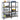 4-Layer Storage Shelves 2 Pcs Steel&Engineered Wood