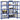 4-Layer Storage Shelves 2 Pcs Steel&Engineered Wood