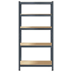 5-Layer Storage Shelf Anthracite Steel&Engineered Wood