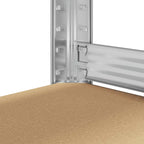 5-Layer Work Table With Shelves Steel&Engineered Wood