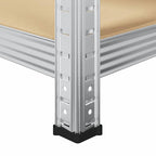 5-Layer Work Table With Shelves Steel&Engineered Wood