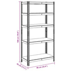 5-Layer Heavy-Duty Shelf Steel&Engineered Wood