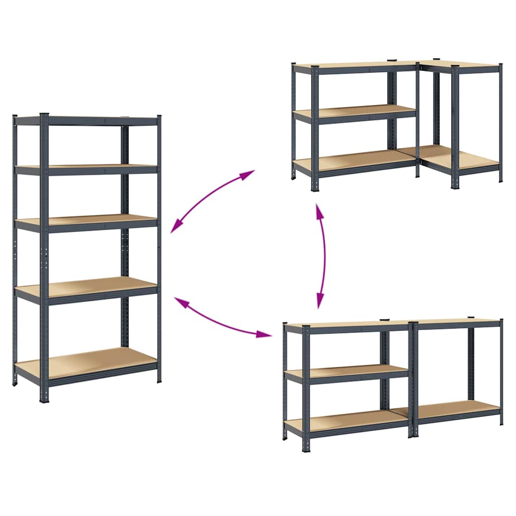 5-Layer Heavy-Duty Shelf Steel&Engineered Wood