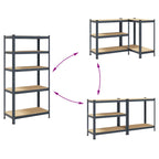 5-Layer Heavy-Duty Shelf Steel&Engineered Wood