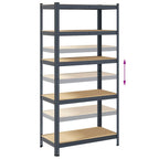 5-Layer Heavy-Duty Shelf Steel&Engineered Wood