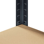 5-Layer Corner Shelf Anthracite Steel&Engineered Wood