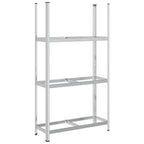 3-Layer Tyre Shelf Silver 110x40x200 cm Steel