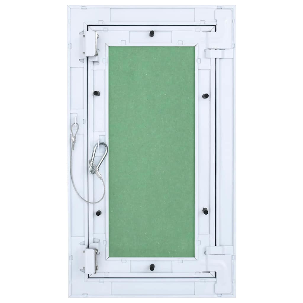 Access Panel White 20 x 35 cm Aluminium and Plasterboard
