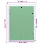 Access Panel White 35 x 45 cm Aluminium and Plasterboard