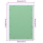 Access Panel Green and Silver 55 x 75 cm