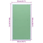 Access Panel Green and Silver 55 x 105 cm