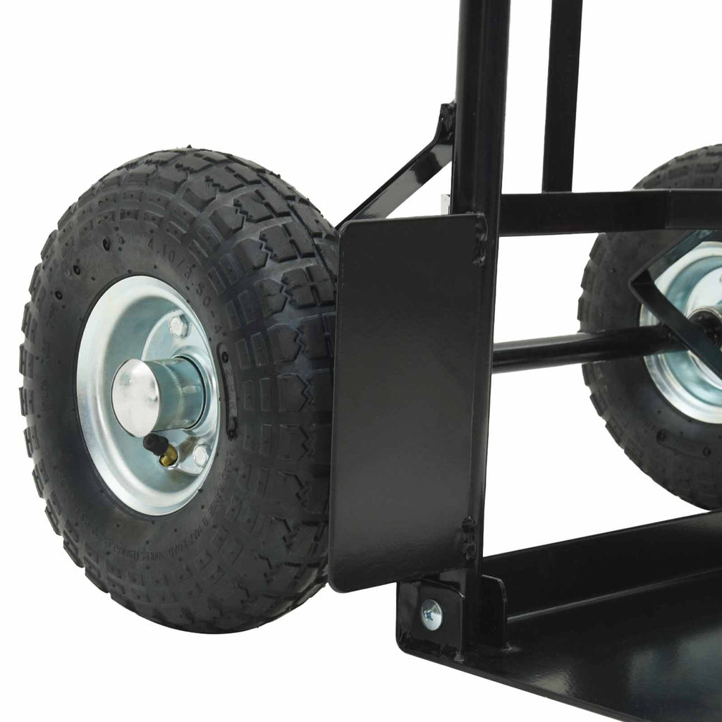 Hand Trolley Black and Red 57 x 46 x 113 cm Steel