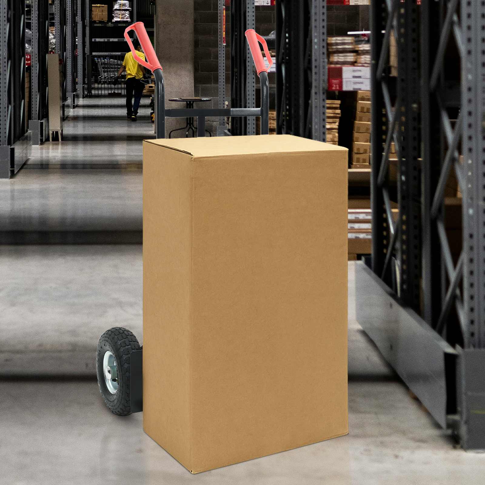 Hand Trolley Black and Red 57 x 46 x 113 cm Steel