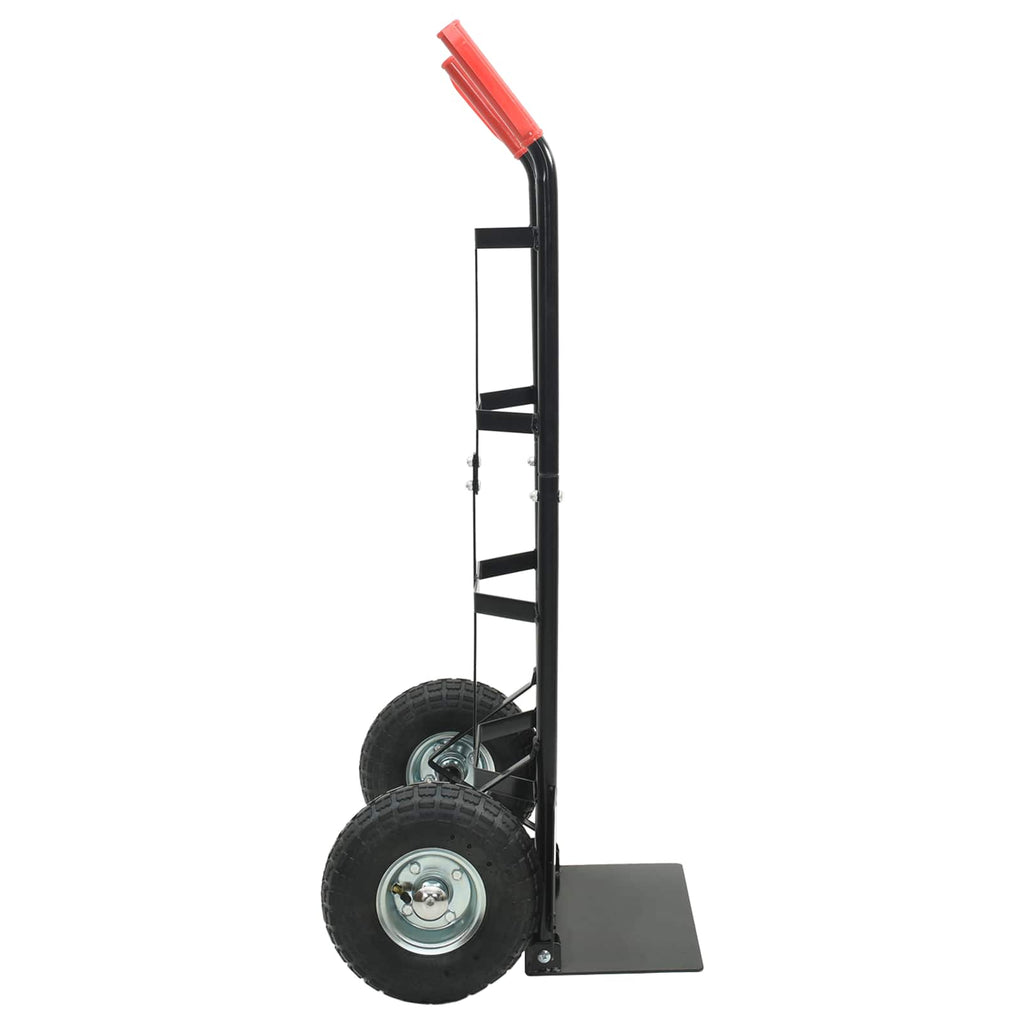 Hand Trolley Black and Red 57 x 46 x 113 cm Steel