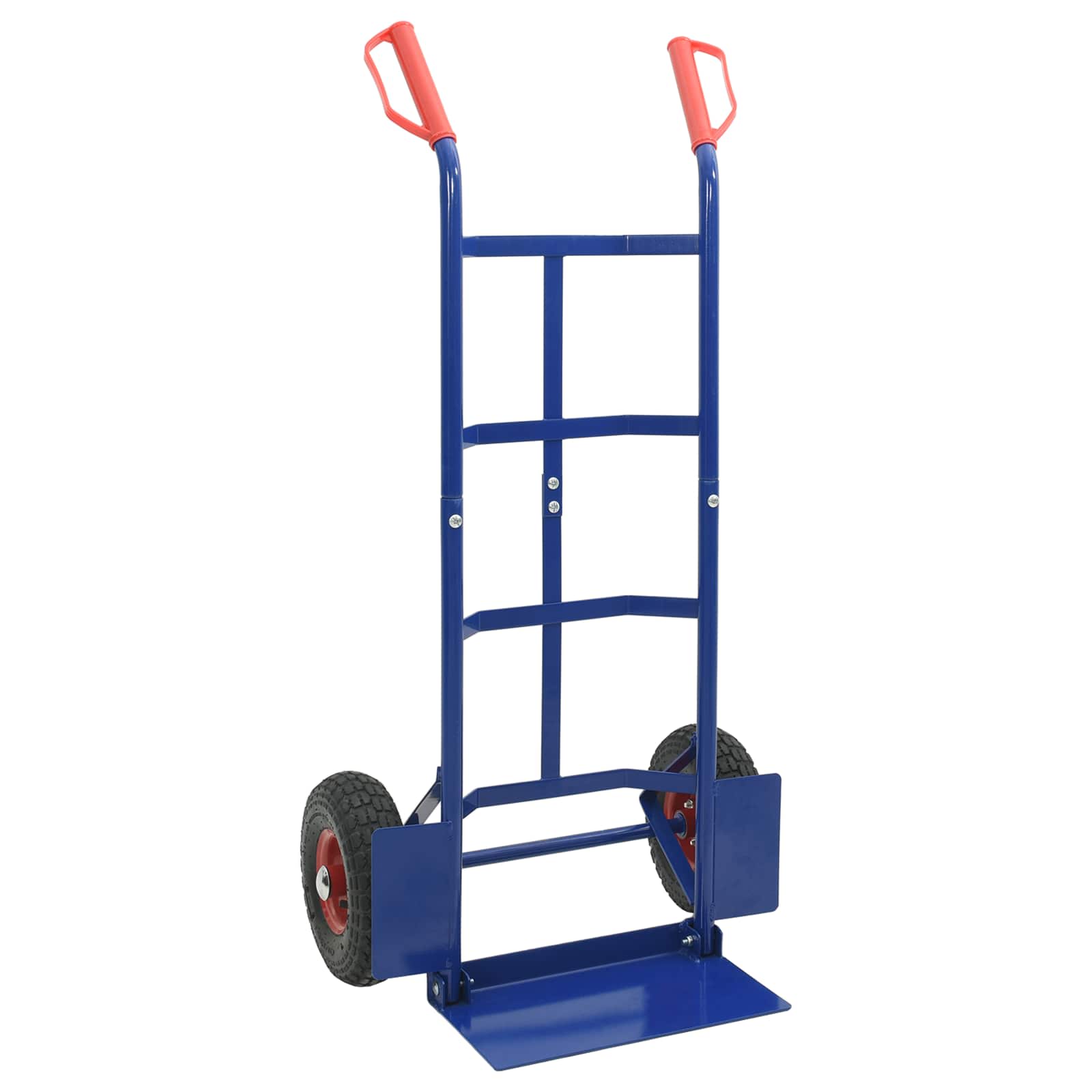 Hand Trolley Blue and Red 57 x 46 x 113 cm Steel