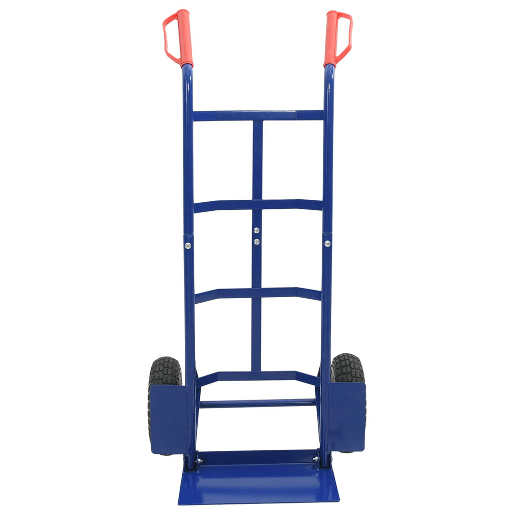 Hand Trolley Blue and Red 57 x 46 x 113 cm Steel