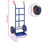 Hand Trolley Blue and Red 57 x 46 x 113 cm Steel