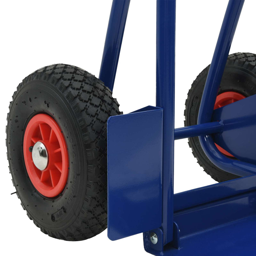 Hand Trolley Blue and Red 49.5 x 53 x 114 cm Steel