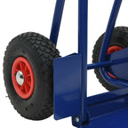 Hand Trolley Blue and Red 49.5 x 53 x 114 cm Steel
