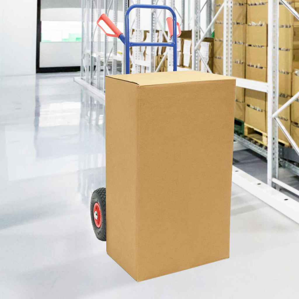 Hand Trolley Blue and Red 49.5 x 53 x 114 cm Steel