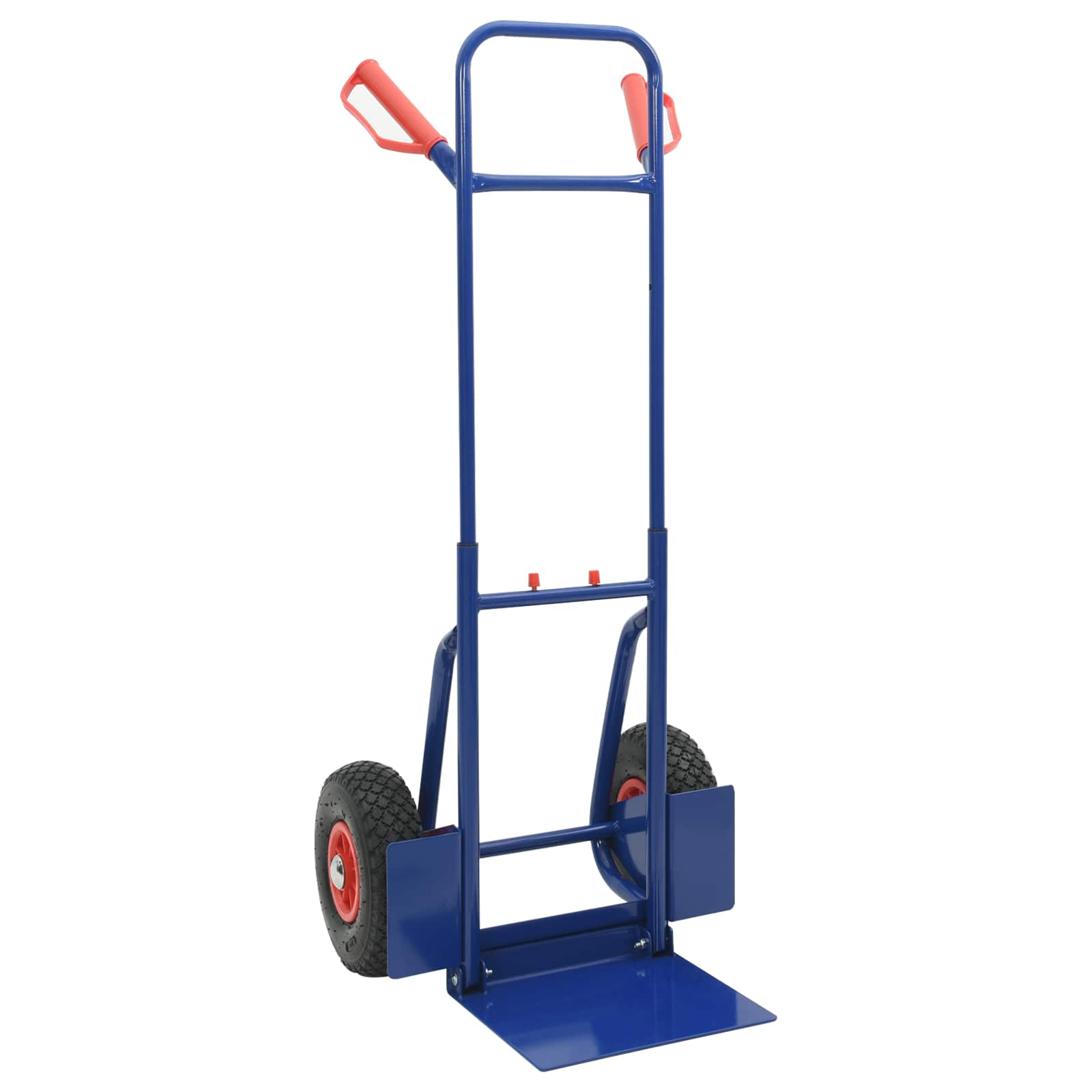 Hand Trolley Blue and Red 49.5 x 53 x 114 cm Steel