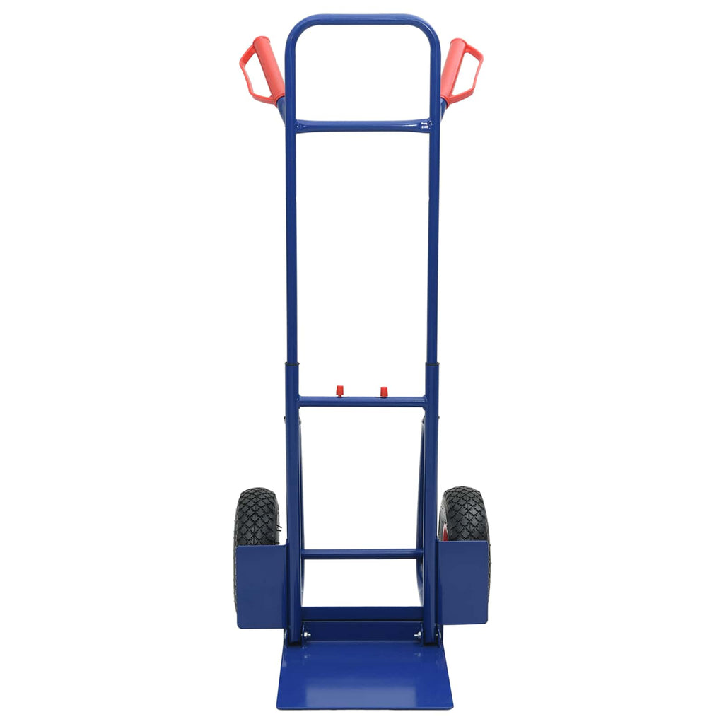 Hand Trolley Blue and Red 49.5 x 53 x 114 cm Steel