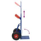 Hand Trolley Blue and Red 49.5 x 53 x 114 cm Steel