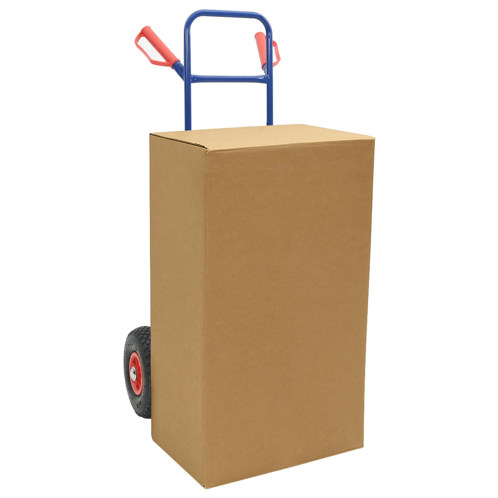 Hand Trolley Blue and Red 49.5 x 53 x 114 cm Steel