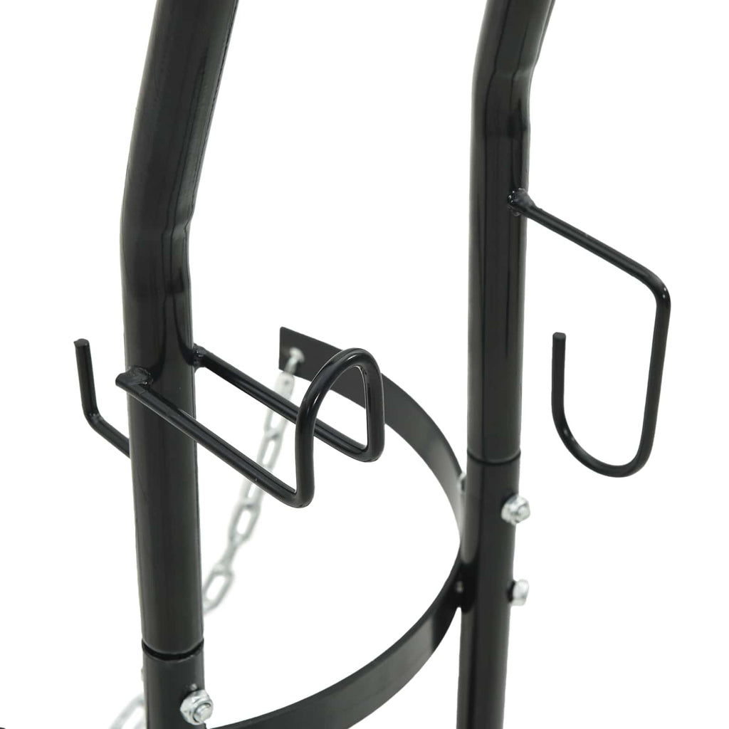 Hand Trolley Black and Red 49 x 49 x 101 cm Steel