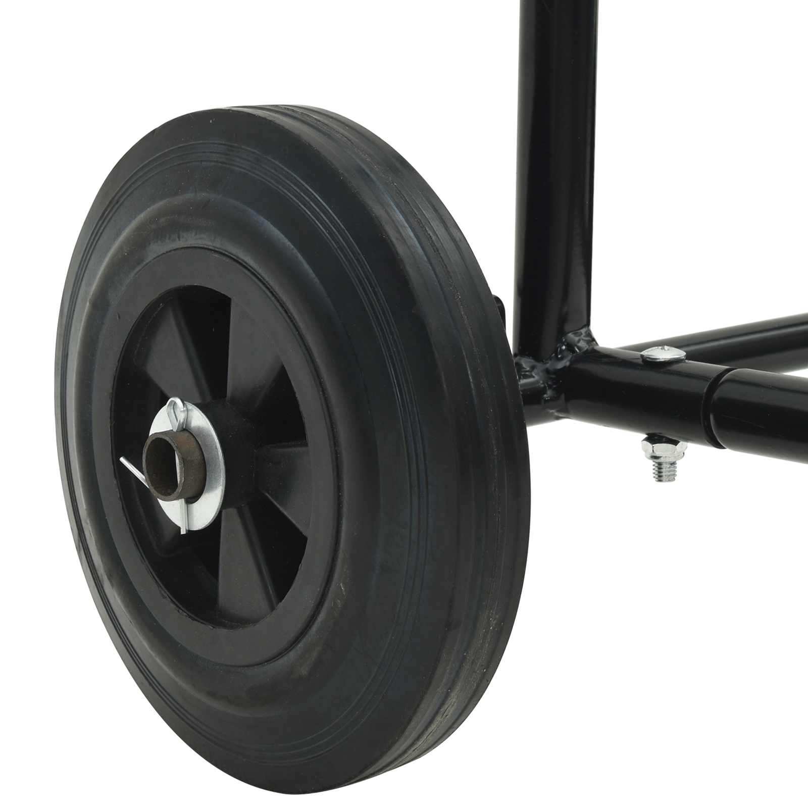 Hand Trolley Black and Red 49 x 49 x 101 cm Steel