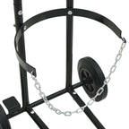 Hand Trolley Black and Red 49 x 49 x 101 cm Steel