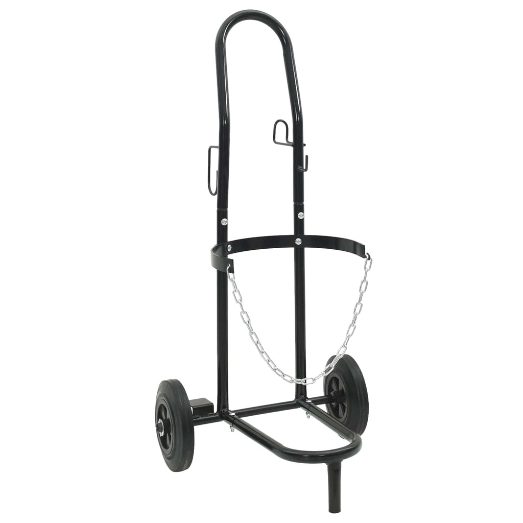 Hand Trolley Black and Red 49 x 49 x 101 cm Steel