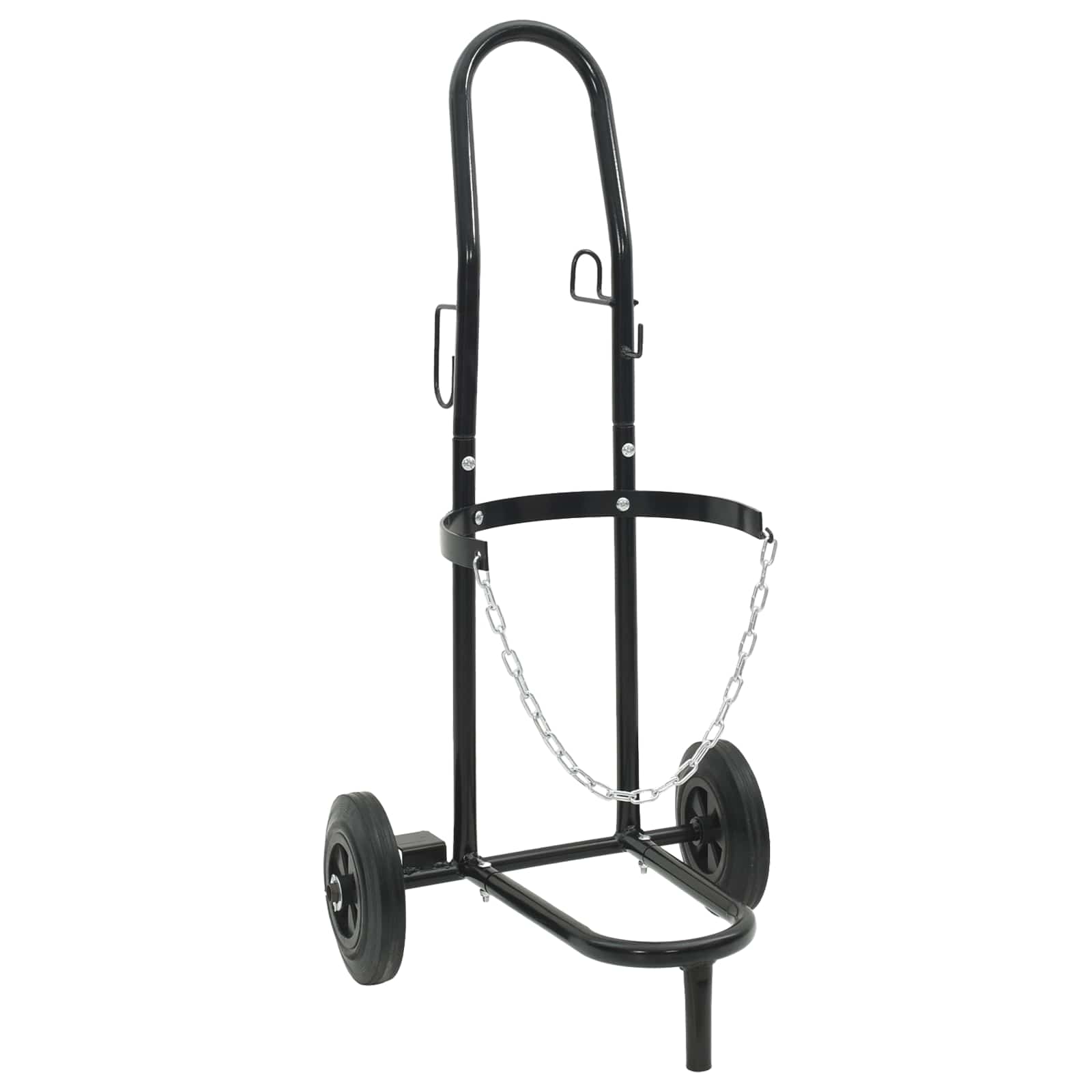 Hand Trolley Black and Red 49 x 49 x 101 cm Steel