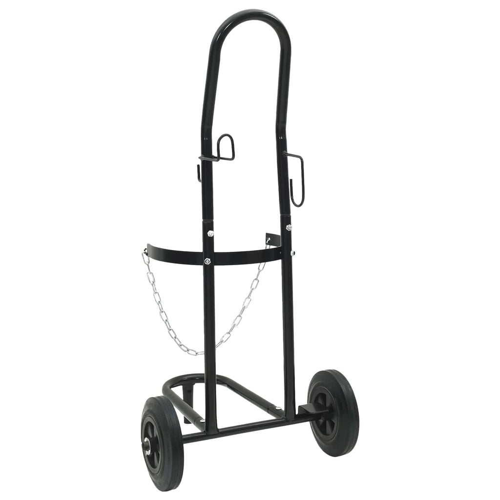Hand Trolley Black and Red 49 x 49 x 101 cm Steel