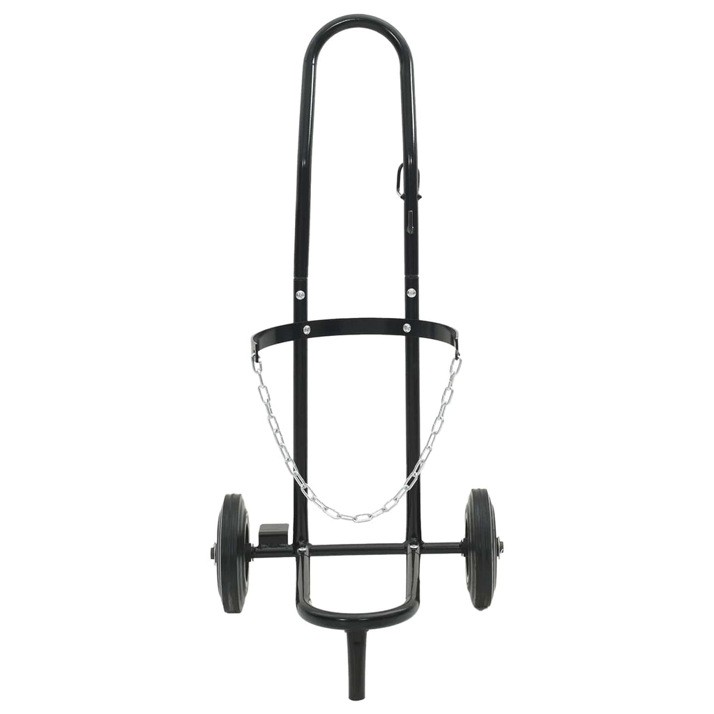 Hand Trolley Black and Red 49 x 49 x 101 cm Steel