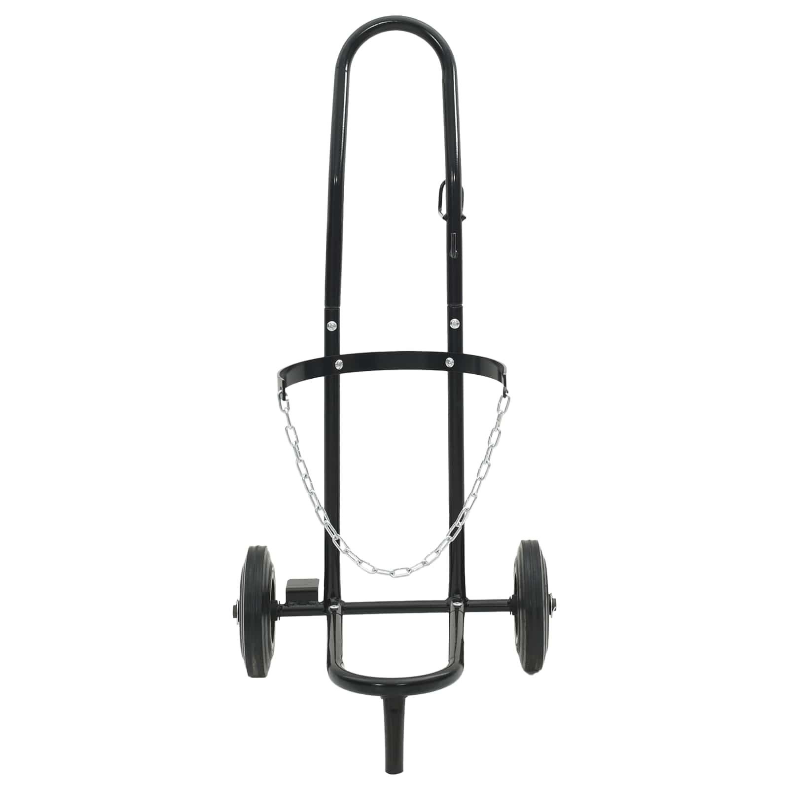 Hand Trolley Black and Red 49 x 49 x 101 cm Steel