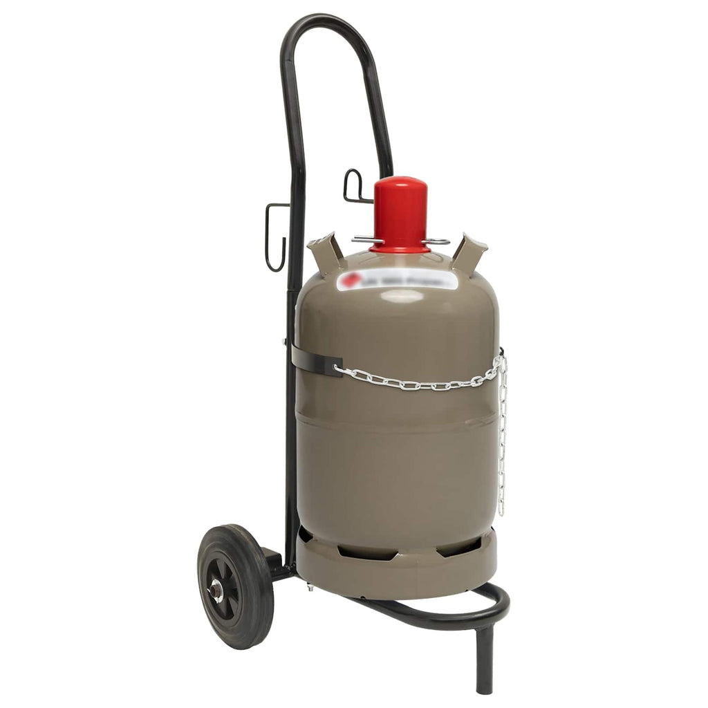 Hand Trolley Black and Red 49 x 49 x 101 cm Steel