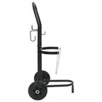Hand Trolley Black and Red 49 x 49 x 101 cm Steel