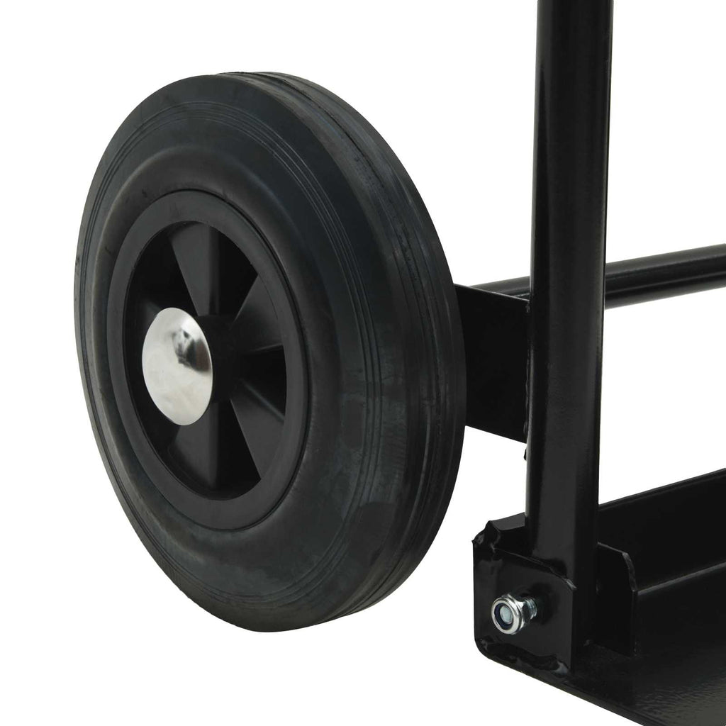 Hand Trolley Black and Red 63 x 43.5 x 110 cm Steel