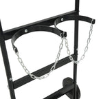 Hand Trolley Black and Red 63 x 43.5 x 110 cm Steel