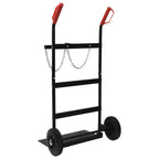 Hand Trolley Black and Red 63 x 43.5 x 110 cm Steel